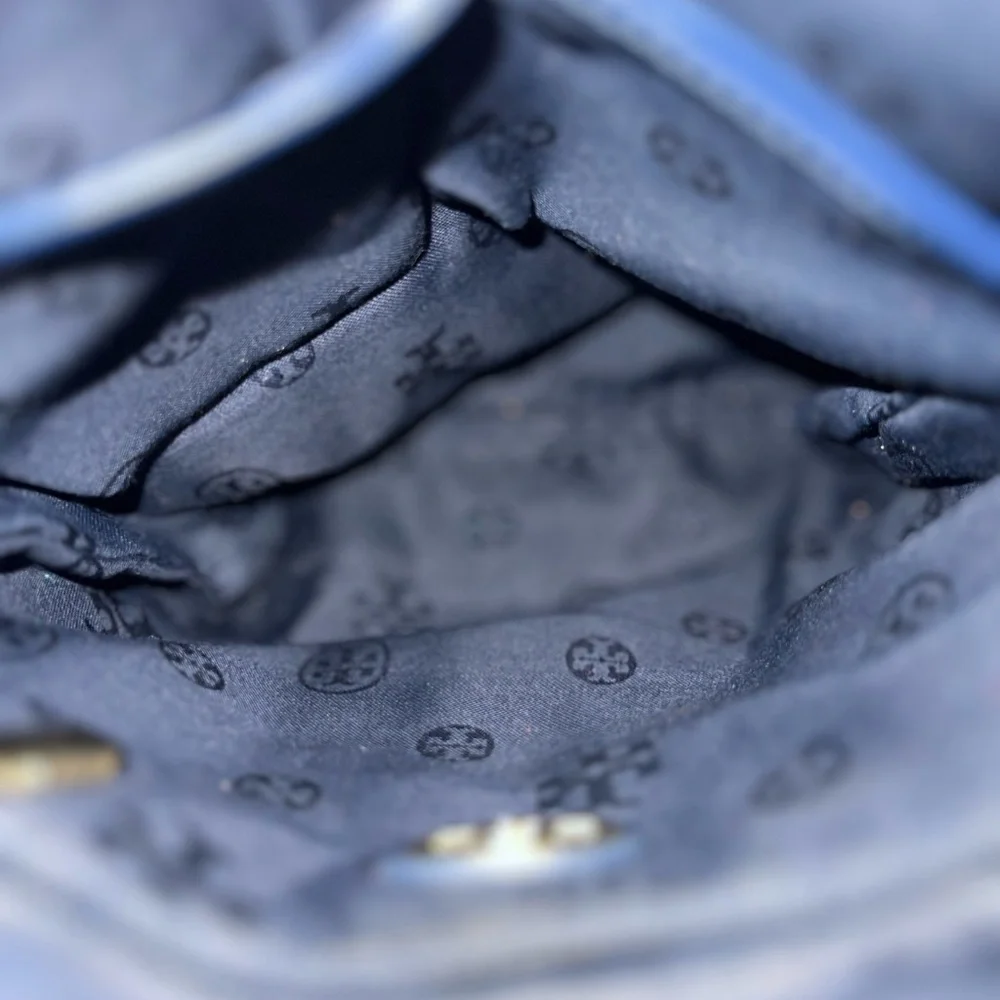 Tory Burch Blue Black Messenger Bag